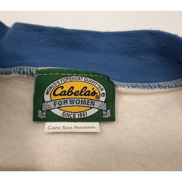 VTG Winter Scene Sweatshirt Wrap Around All Over Print Womens XL Horses Cardinal - Picture 9 of 13